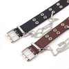 Ceinture Noire Gothique Vintage