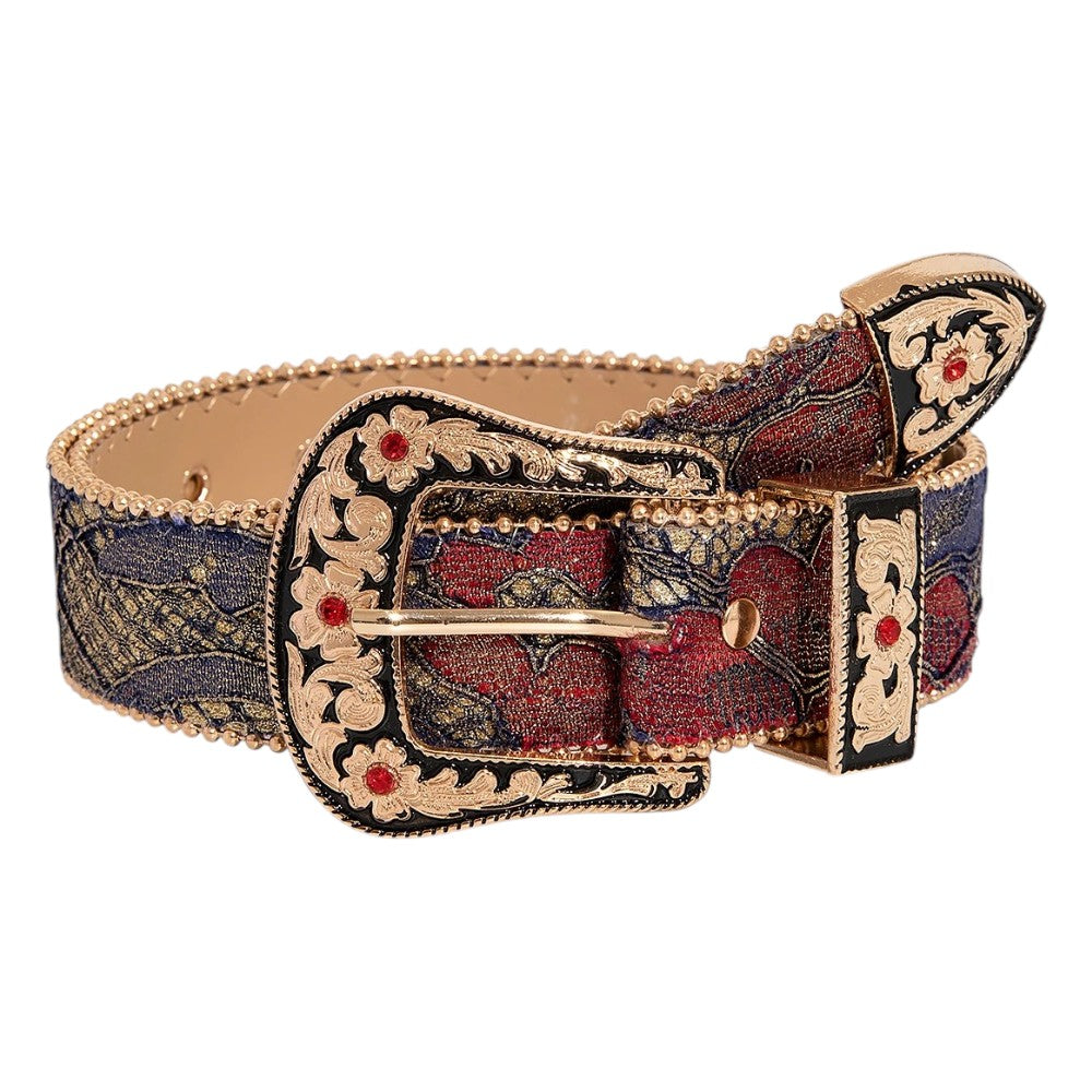 Ceinture Femme Broderie Florale