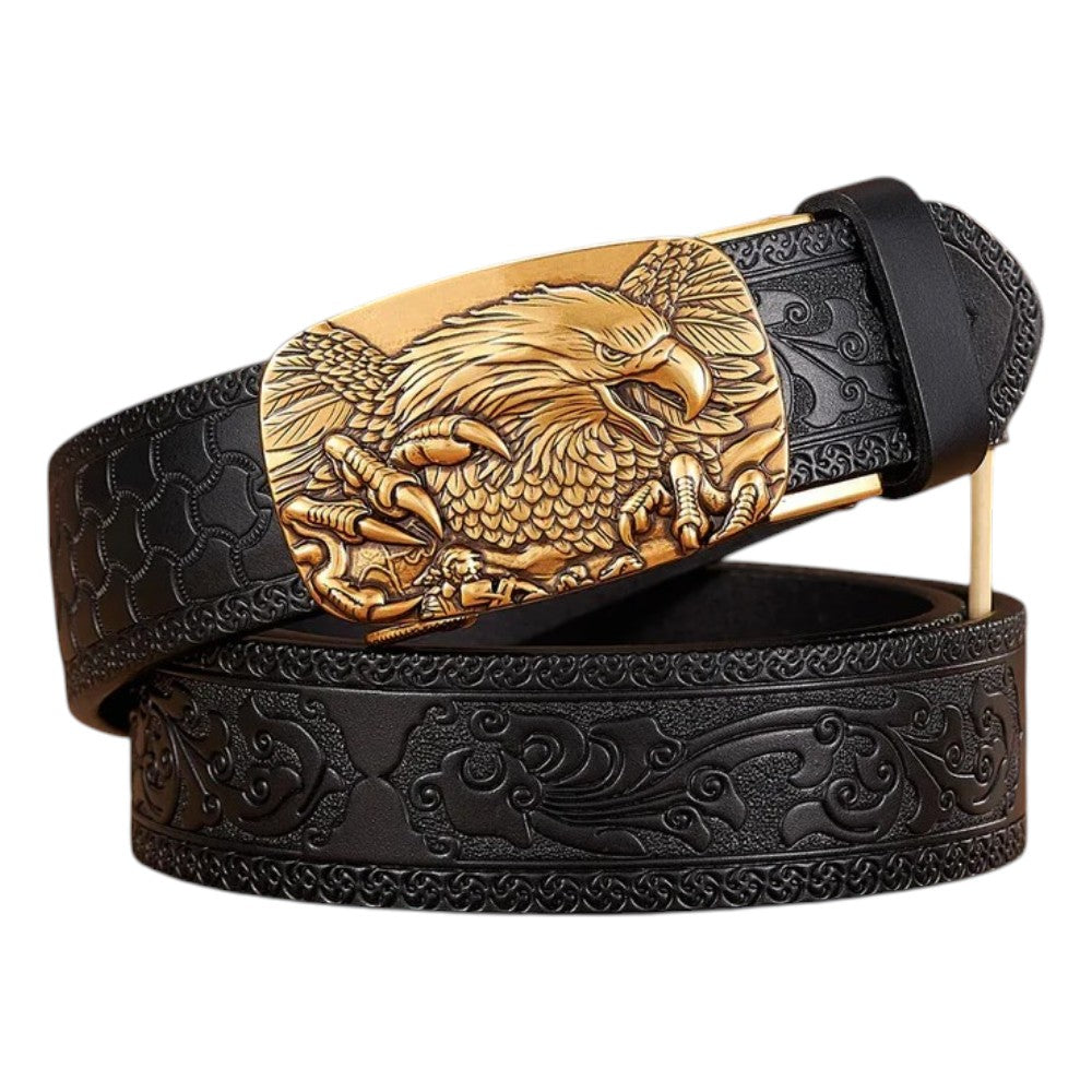 Ceinture Homme Cuir Boucle Aigle