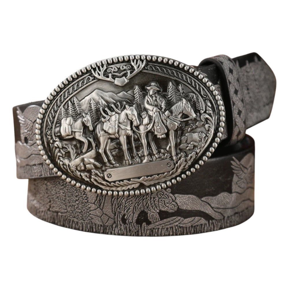 Ceinture Western Homme Cuir PU