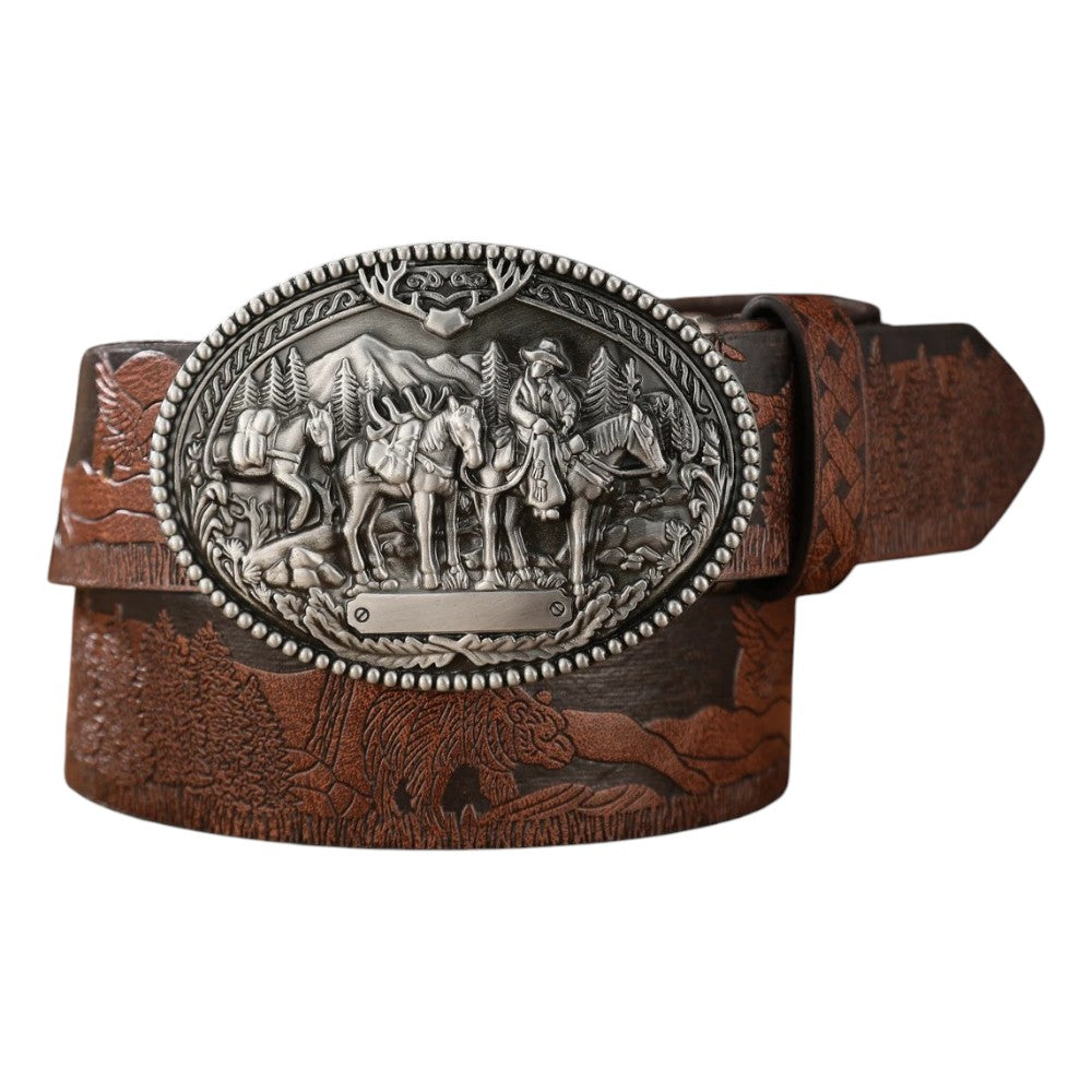 Ceinture Western Homme Cuir PU