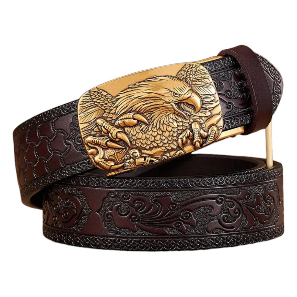 Ceinture Homme Cuir Boucle Aigle