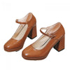 Chaussure Femme Vintage Marron