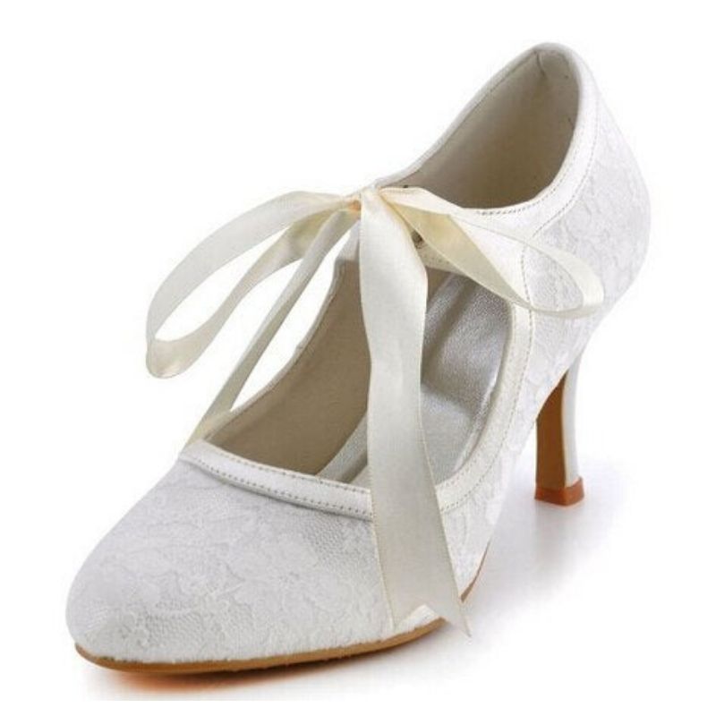 Chaussure Talon Bobine Vintage à nœud