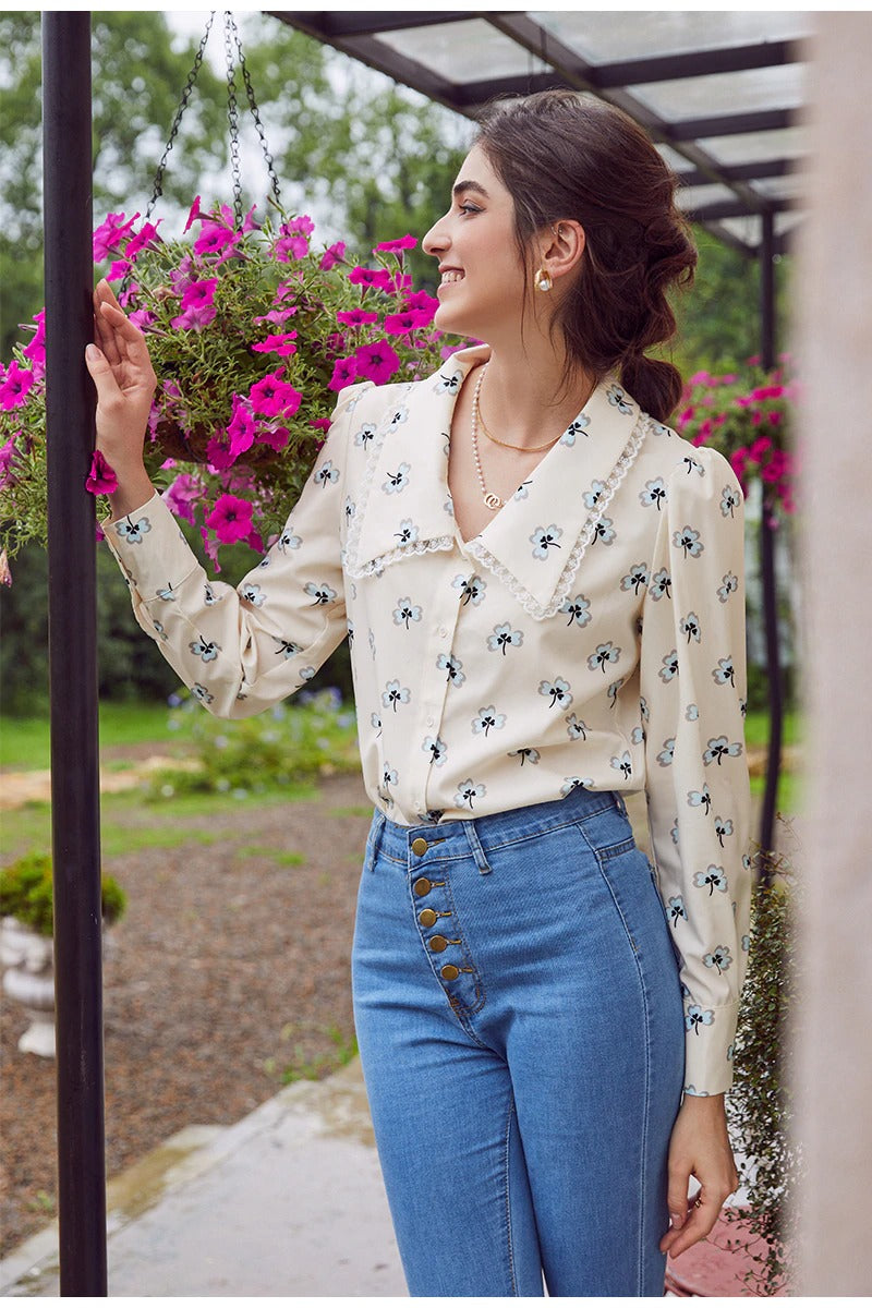 Chemisier Fleuri Vintage