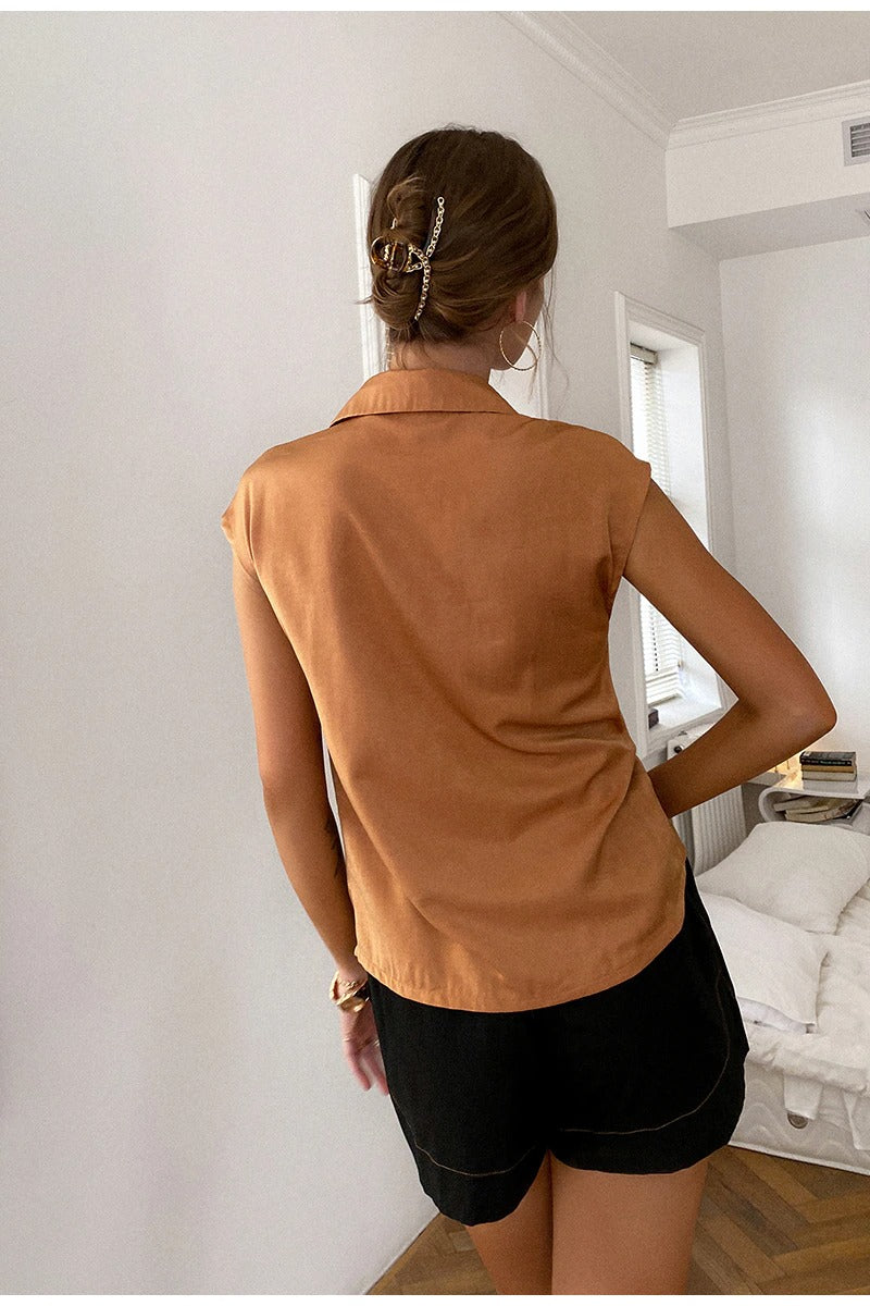 Chemisier Rouille Vintage