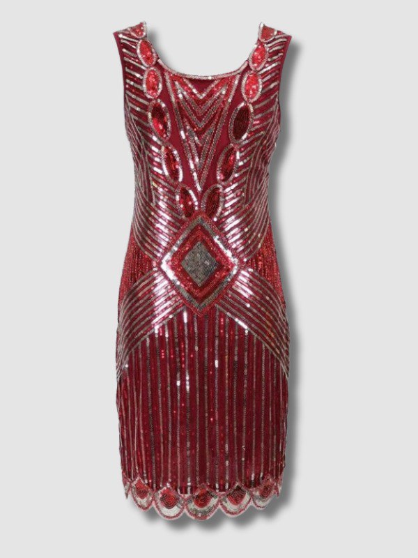 Robe Gatsby Courte Rouge