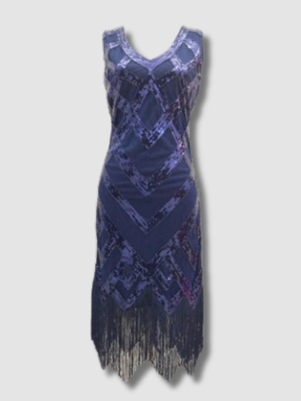 Robe Année 20 Vintage Marine Chic