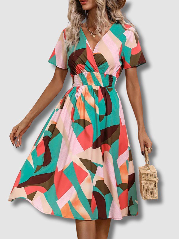 Robe Longue Trapèze en Soie