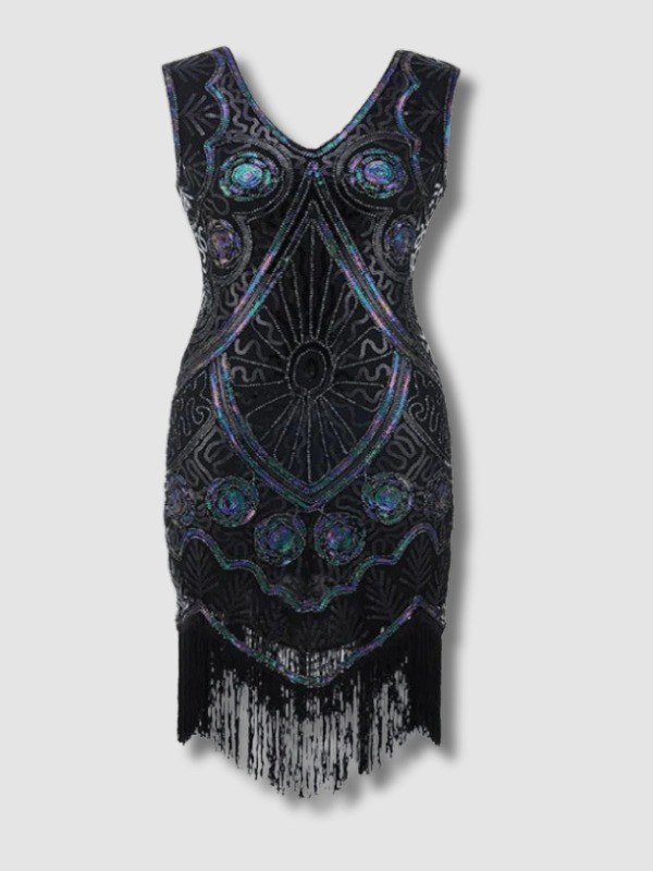 Robe Gatsby Courte Noire