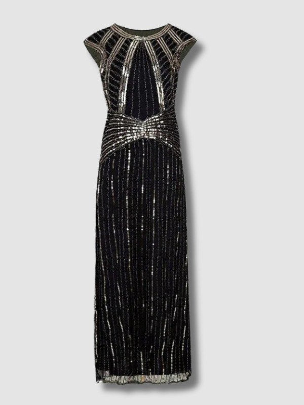 Long Black Gatsby Dress