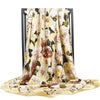 Foulard Beige Floral Vintage