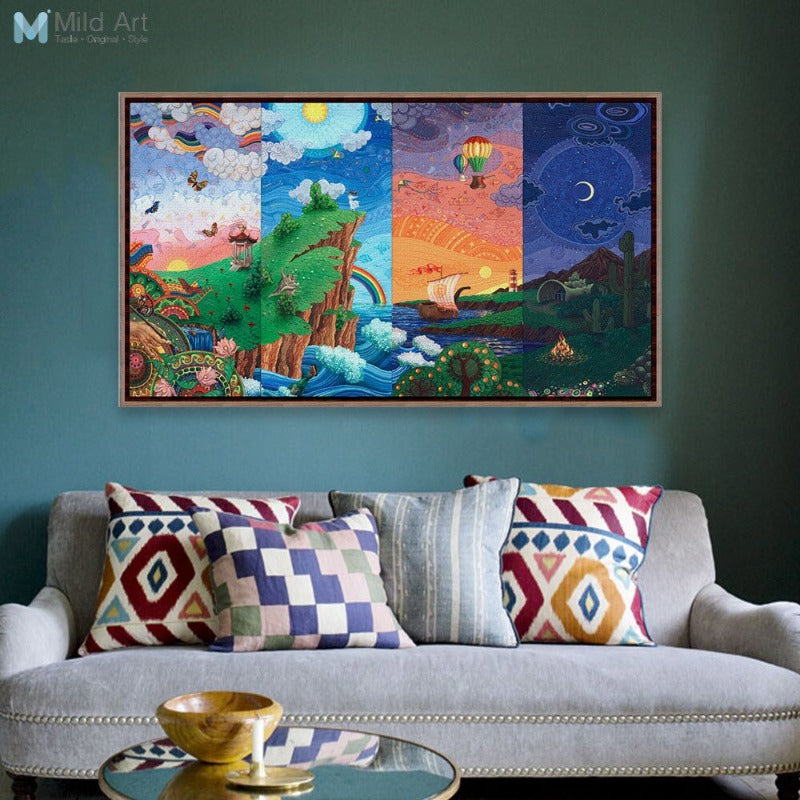 Large Vintage Painting