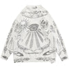 Gros Pull Blanc en Laine Vintage