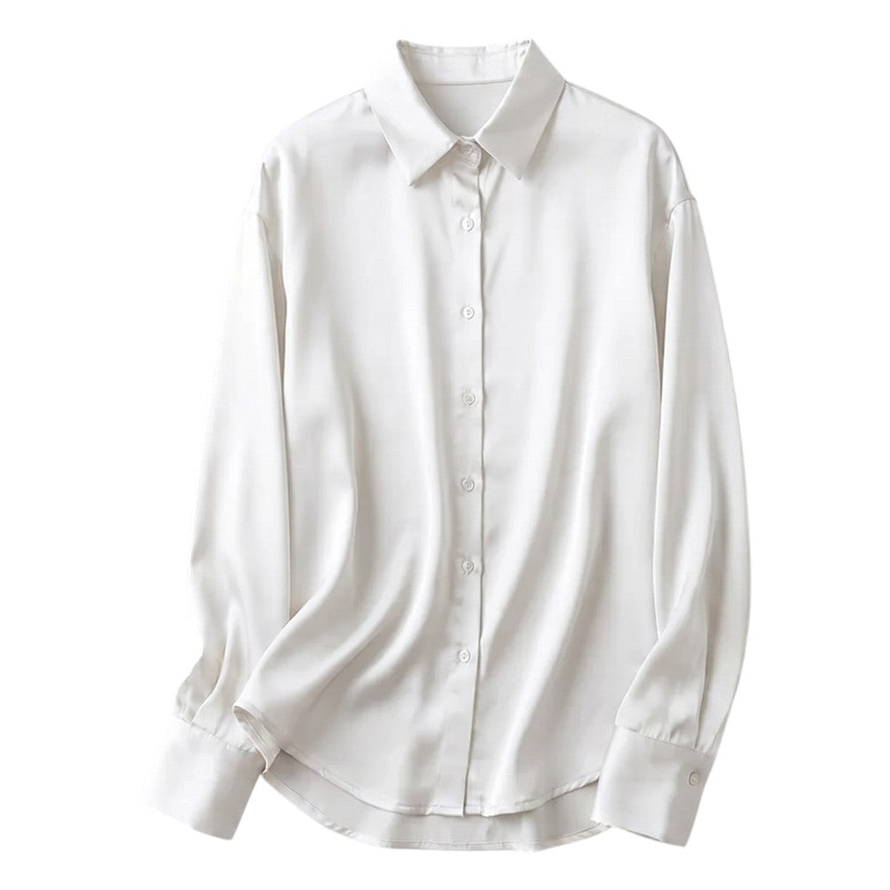 Chemise Vintage Femme Satiné