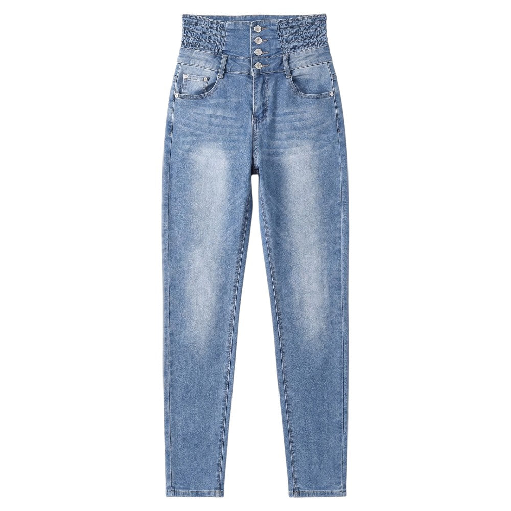 Jean en Denim Taille Haute Vintage
