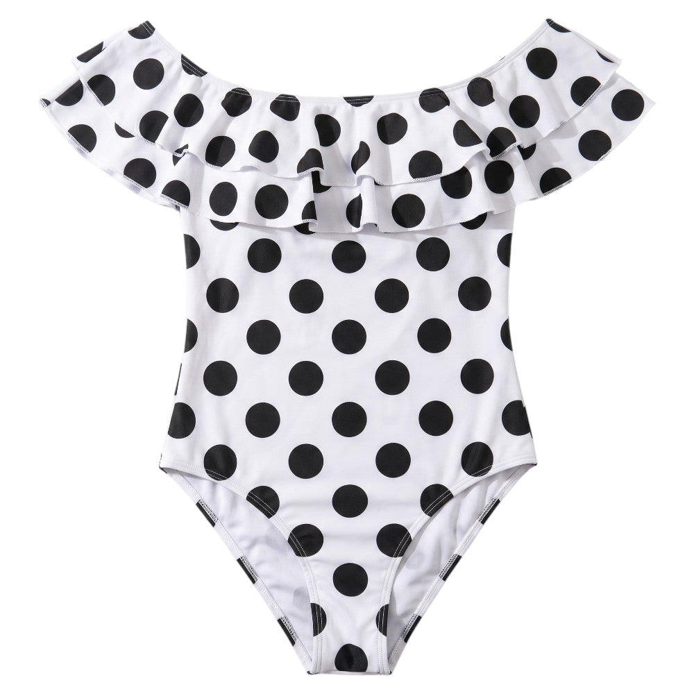 Maillot De Bain Vintage À Pois