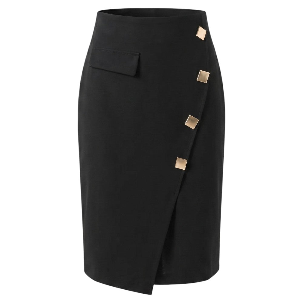 Jupe Crayon Taille Haute
