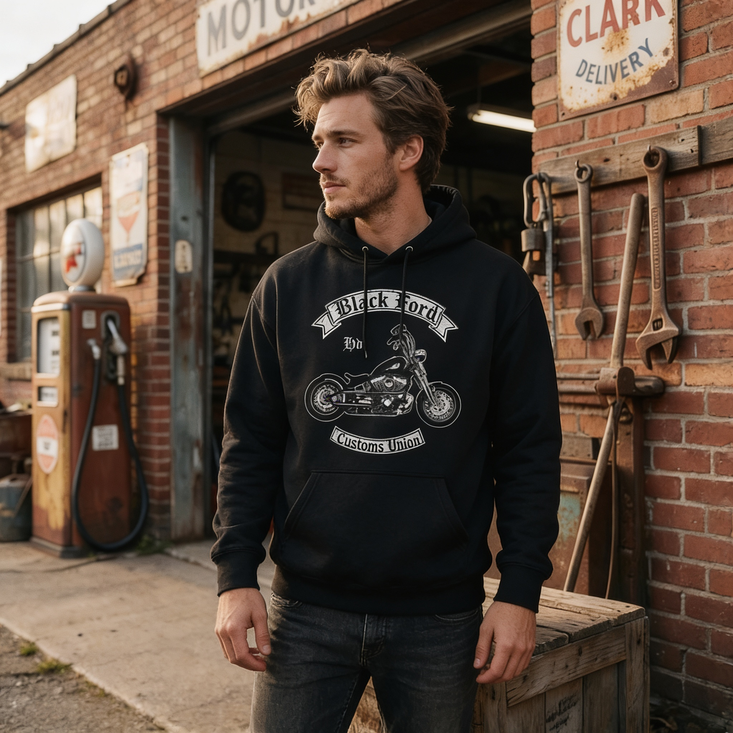 Sweat moto vintage