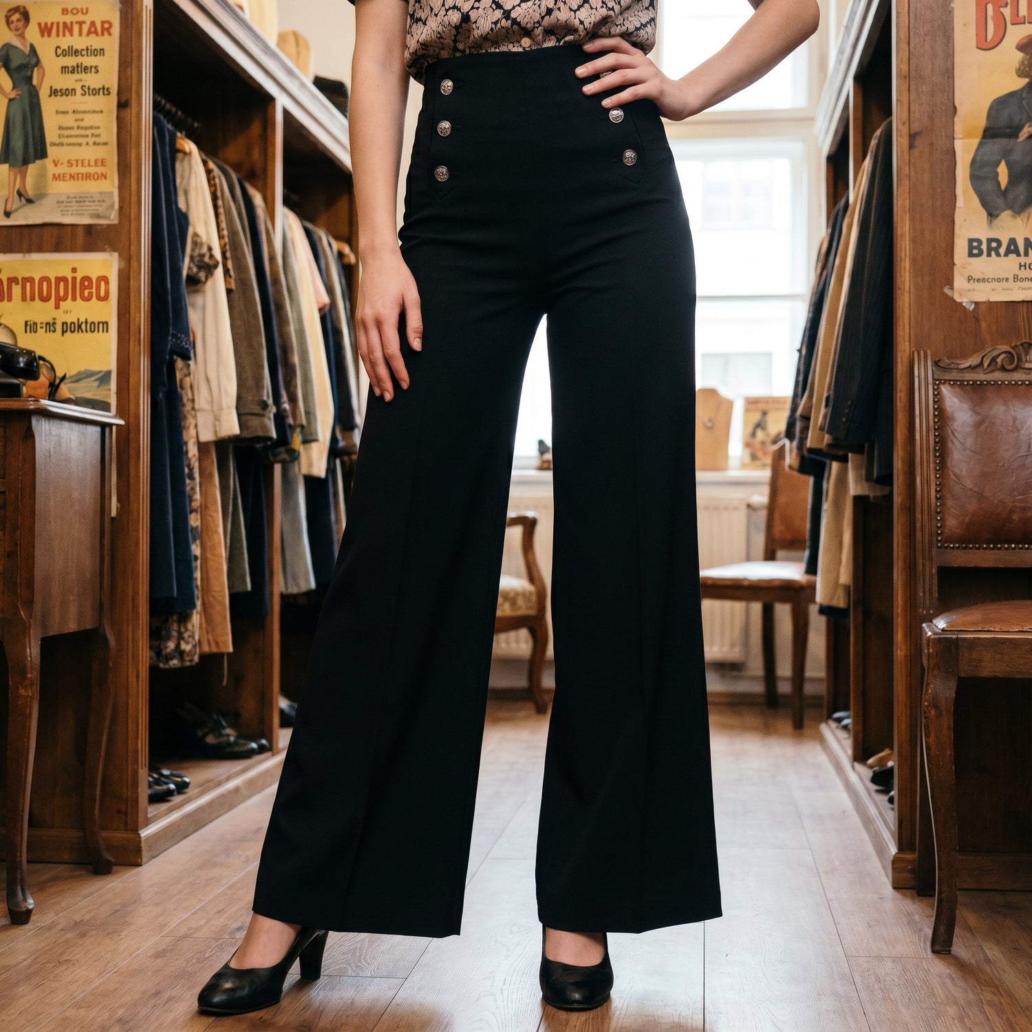 Pantalon Patte d’Éléphant Rétro