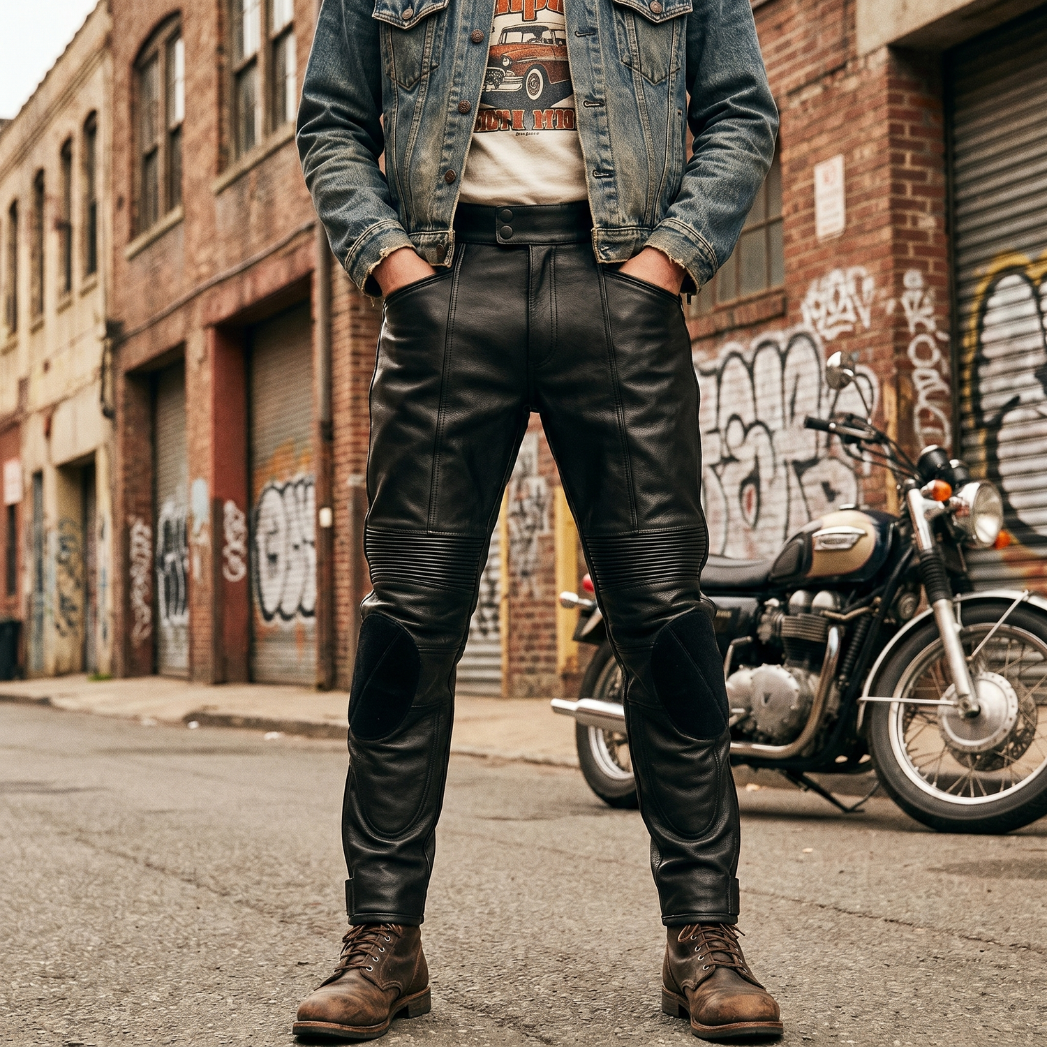 Pantalon Moto Homme Vintage