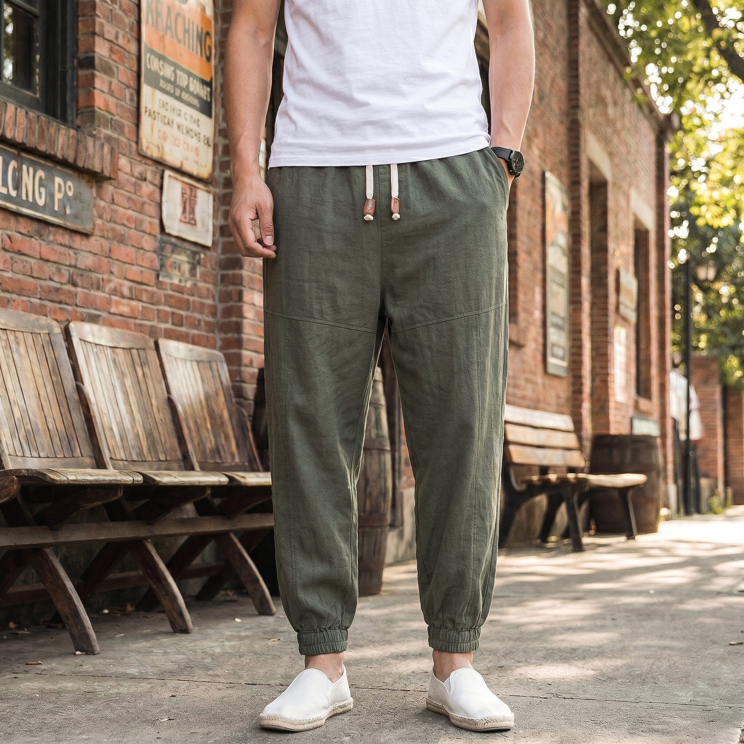 Pantalon Harajuku Velour Côtelé