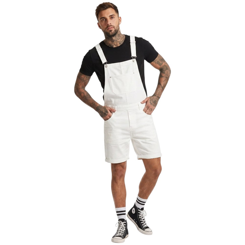 Salopette Short Blanche Homme