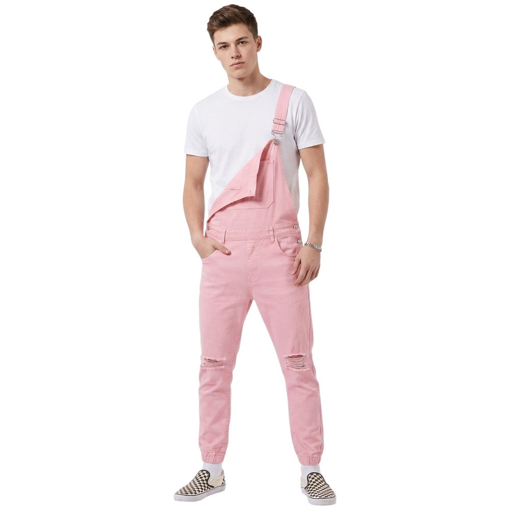 Men's Pink Overalls