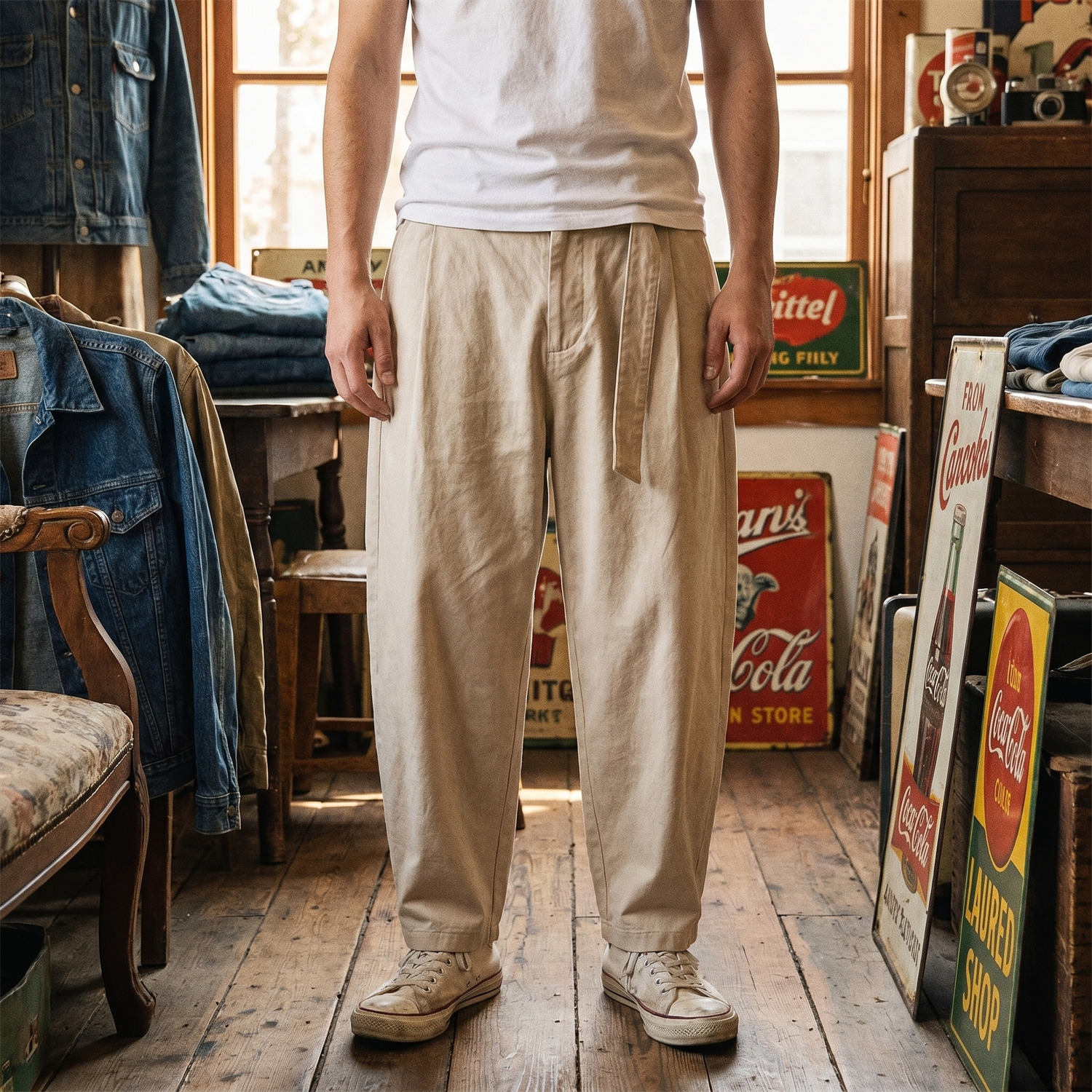 Pantalon Japonais Fluide en Lin