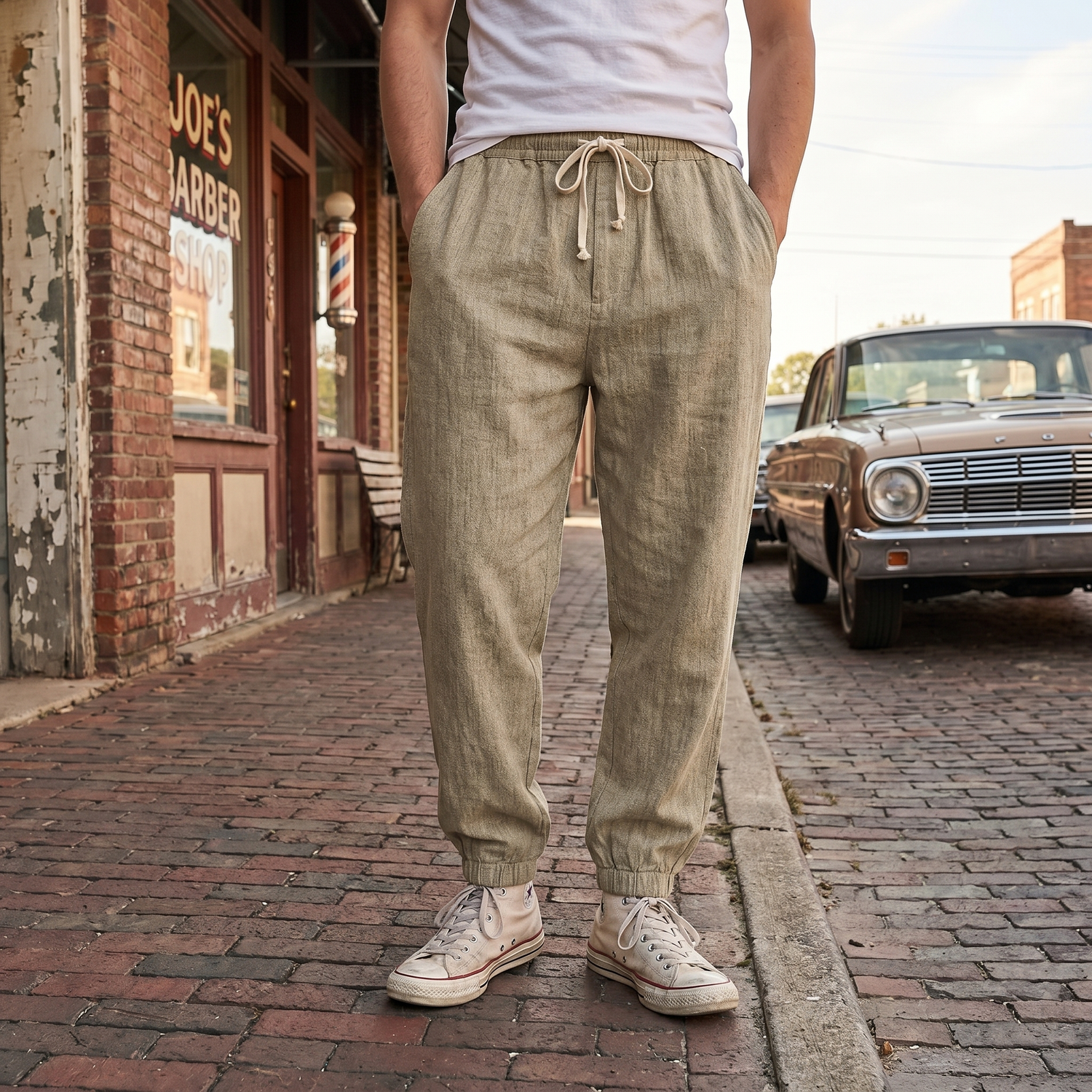 Pantalon Japonais en Lin