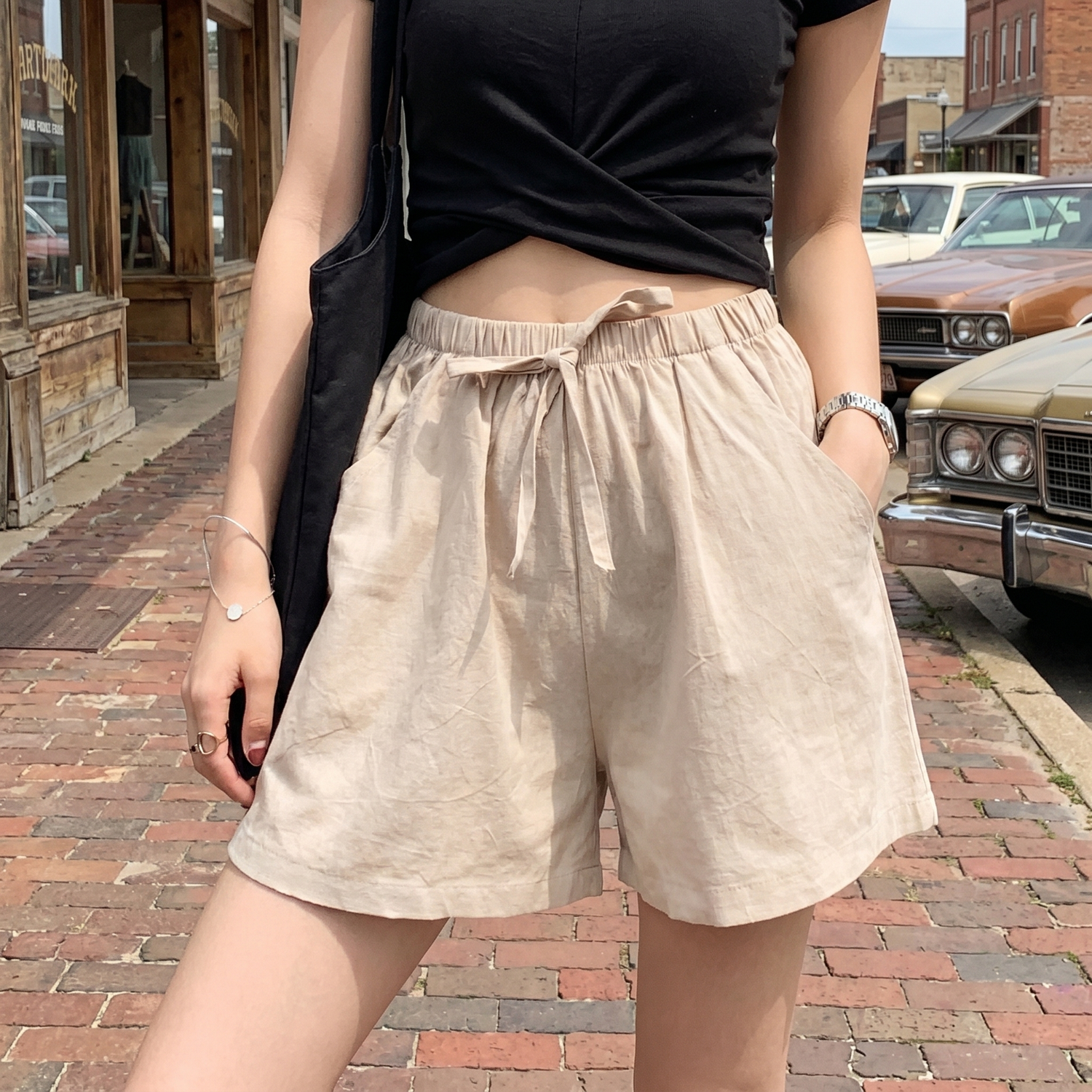 Women's Chic Summer Linen Shorts