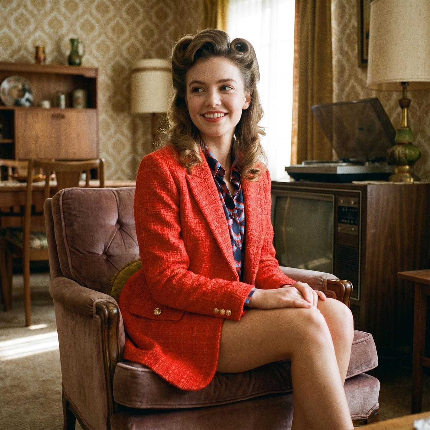 Manteau Vintage Rouge