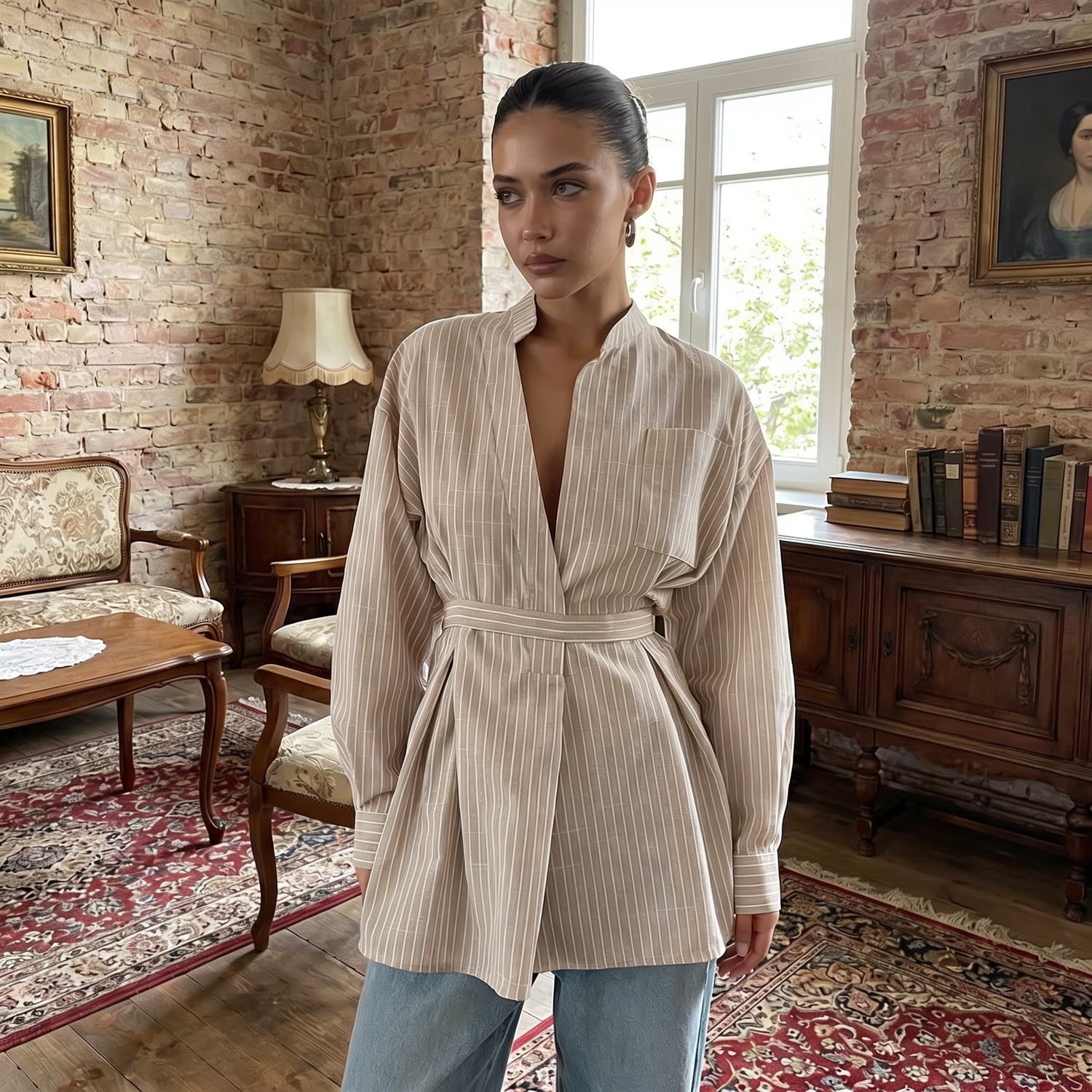 Chemise Longue Vintage Femme