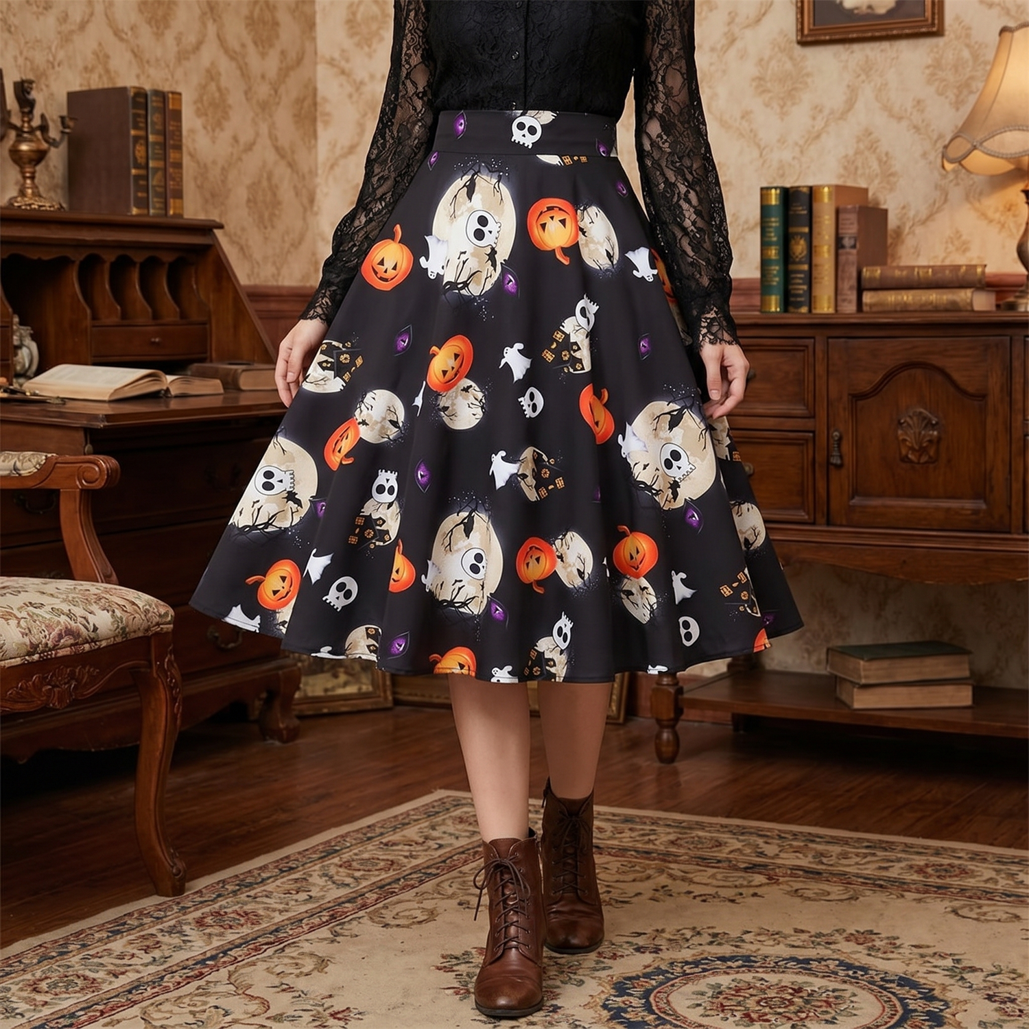 Jupe Evasée Halloween