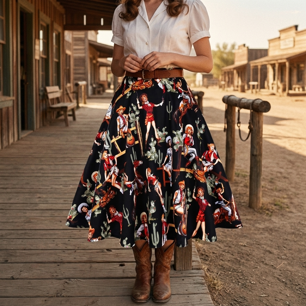Jupe Western Vintage