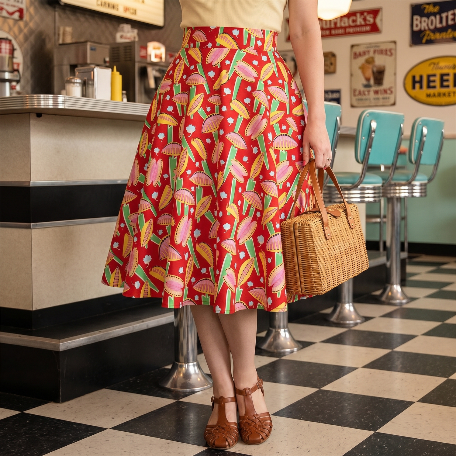 Jupe Vintage Pin Up Colorée