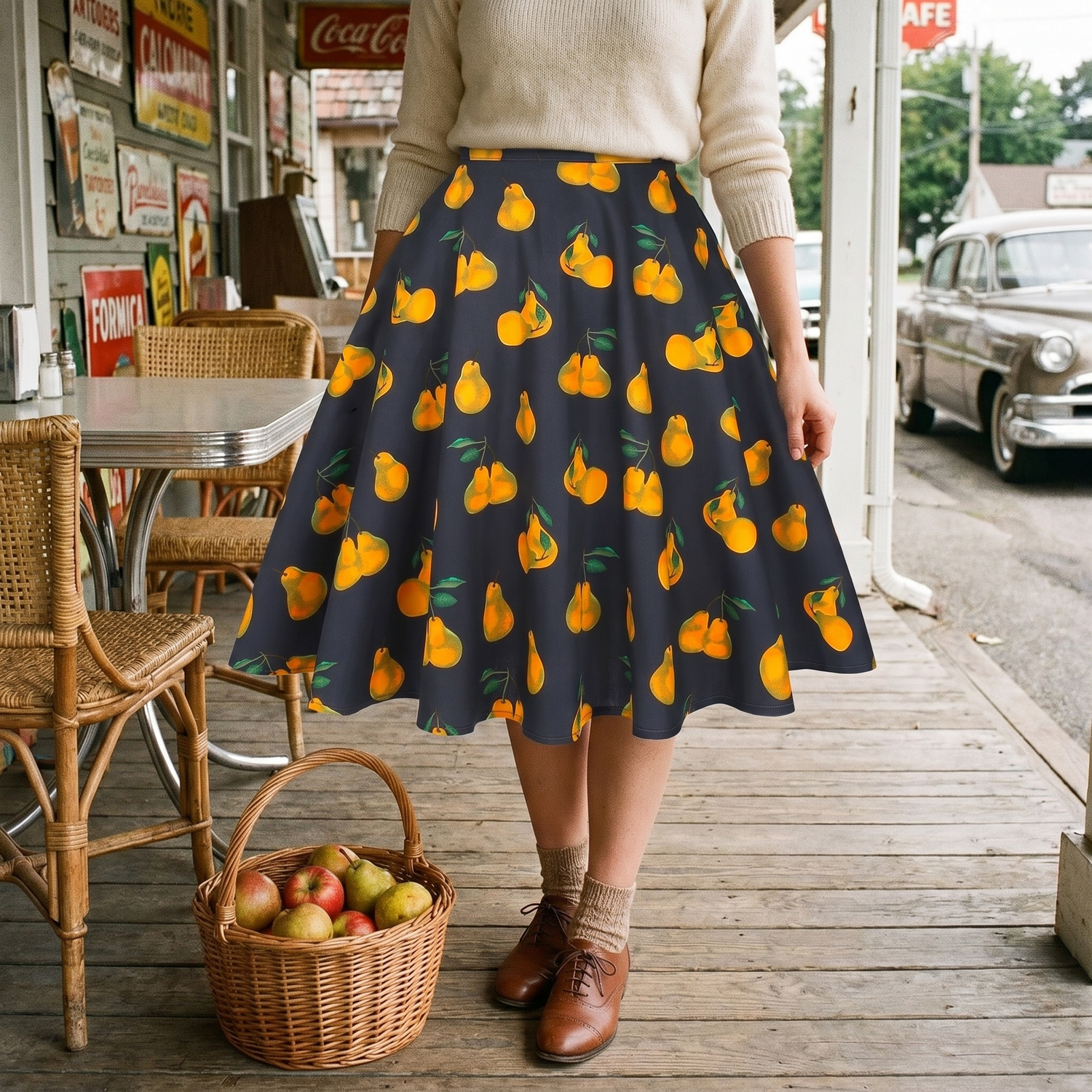 Jupe Vintage Poires
