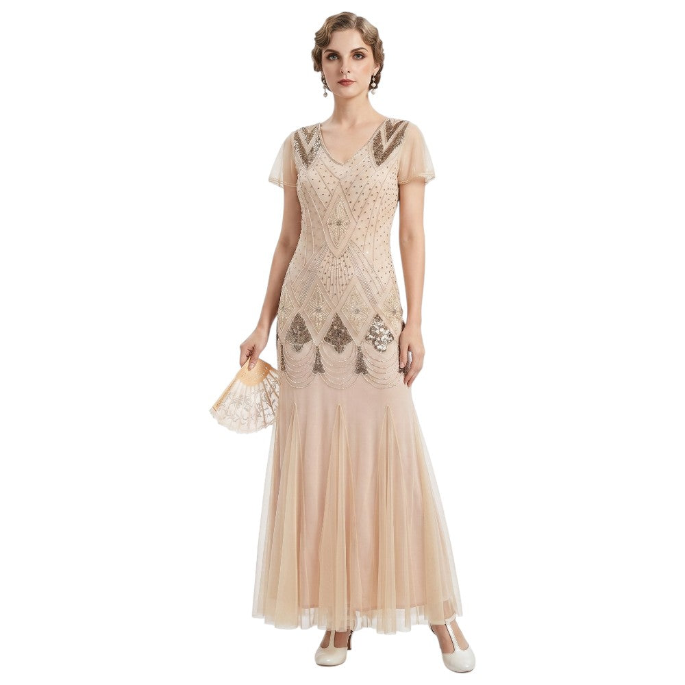 Robe Gatsby Longue Haute Couture Ivoire