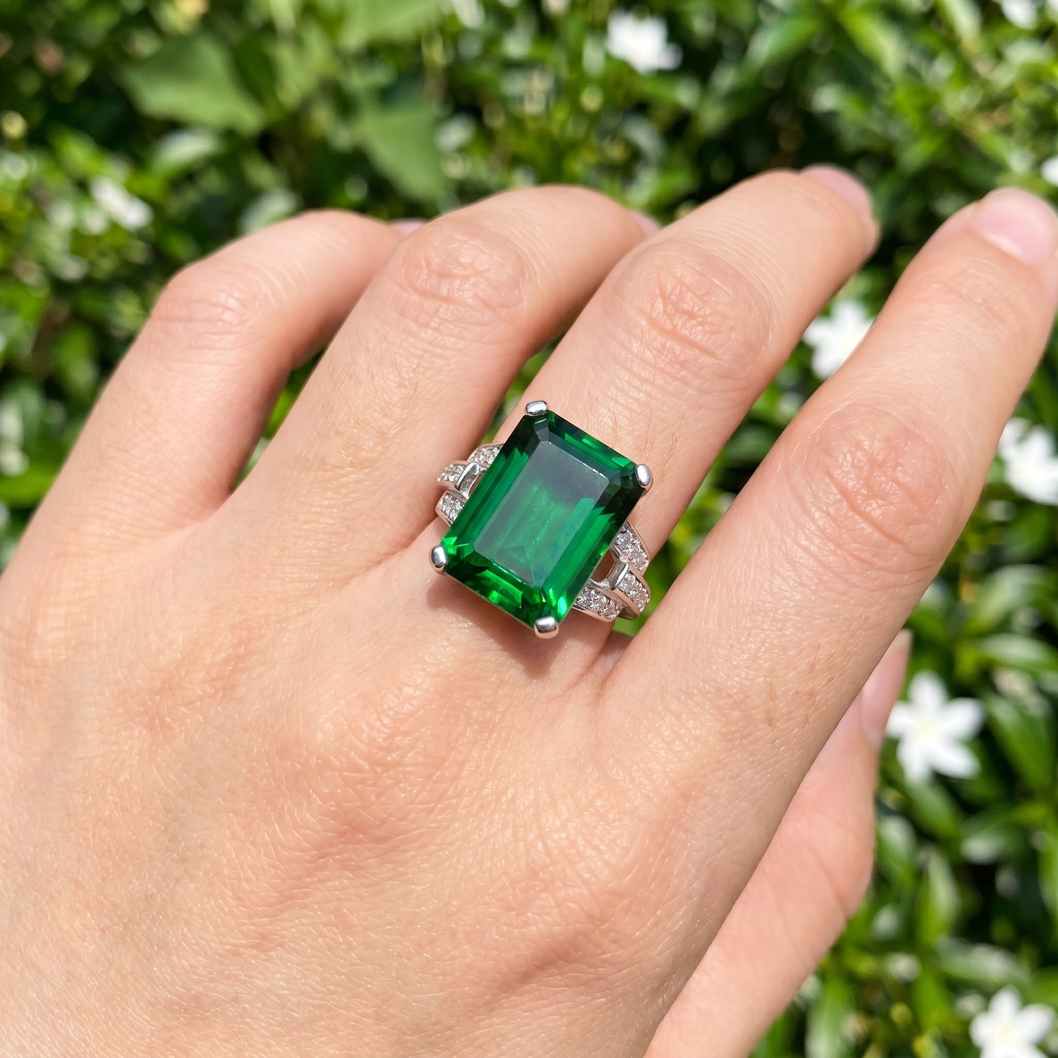Bague Emeraude Vintage
