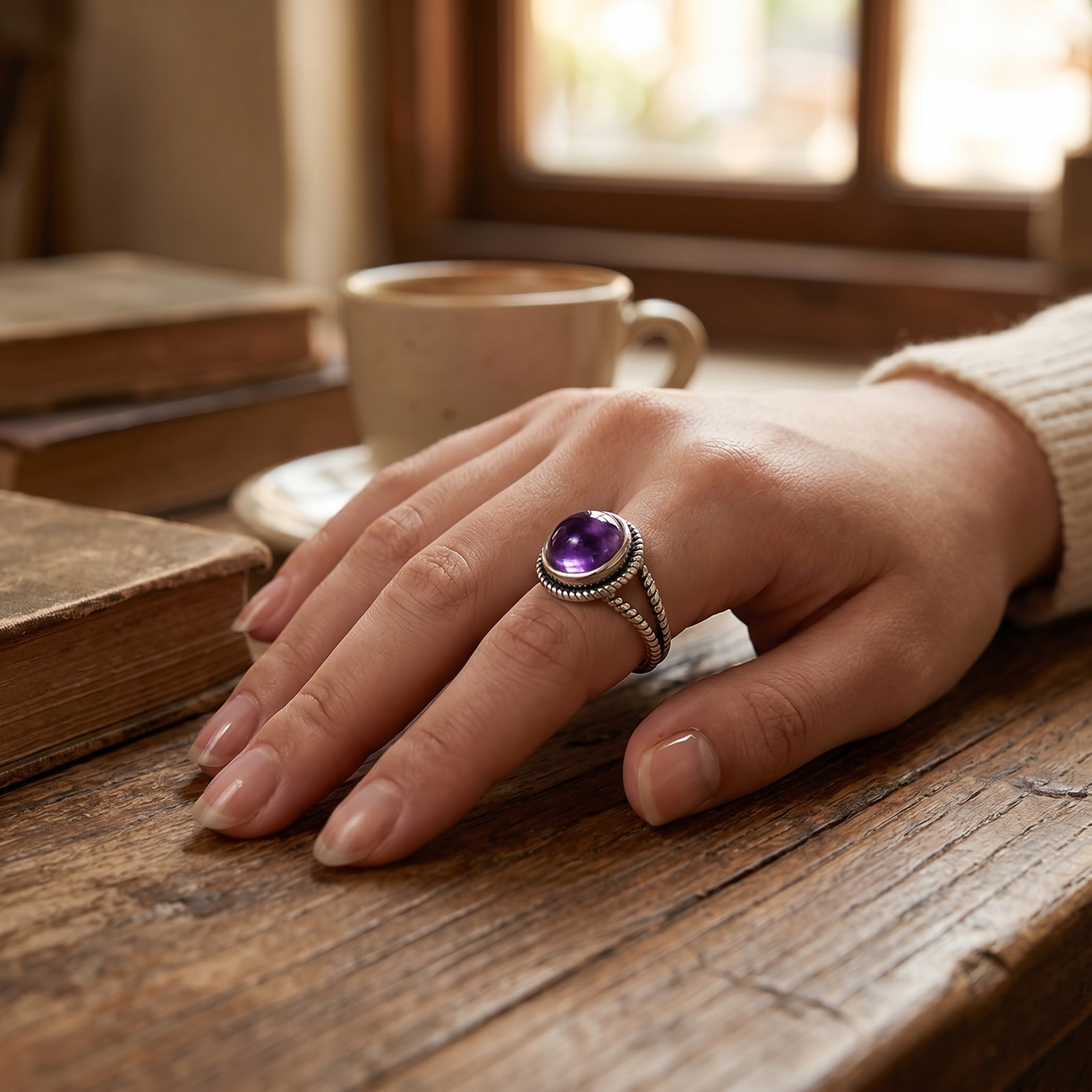 Bague Améthyste Vintage