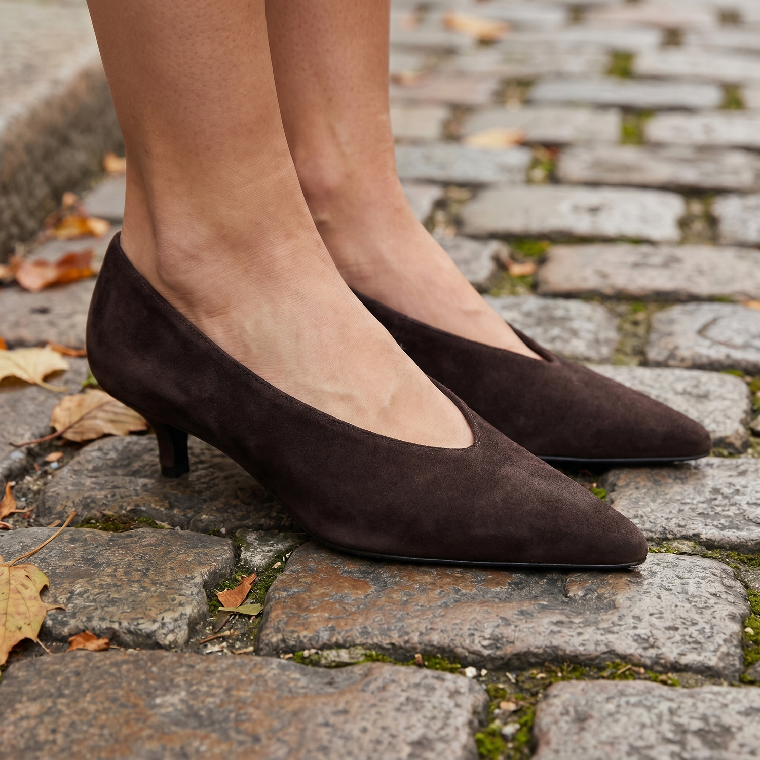 Escarpins Vintage en Daim