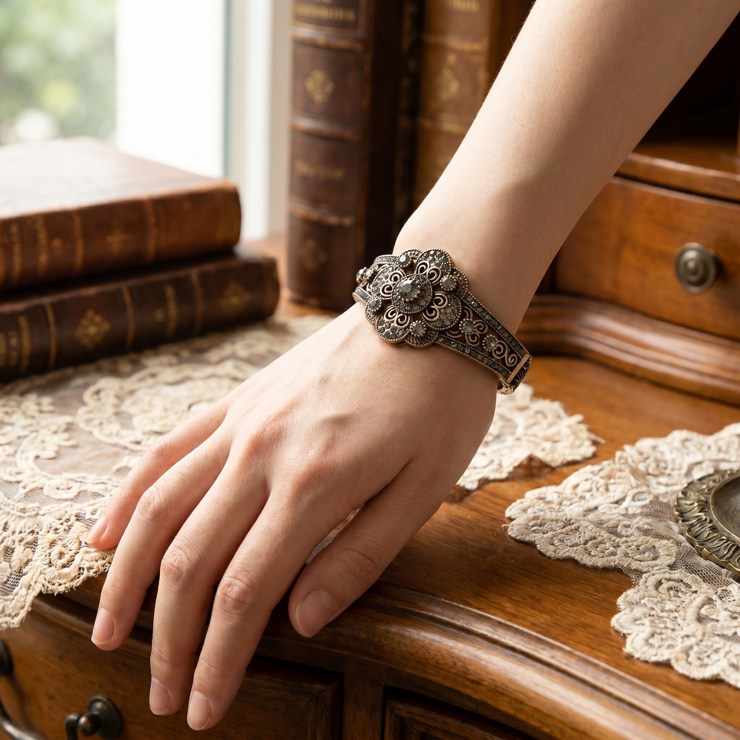 Bracelet Jonc Vintage Femme