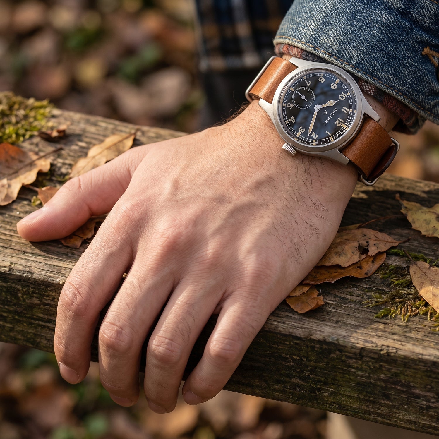 Montre en Similicuir Vintage Pour Homme