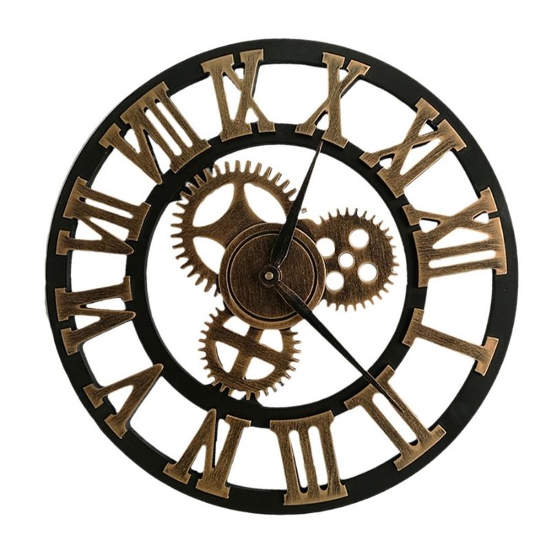 Vintage Industrial Wall Clock