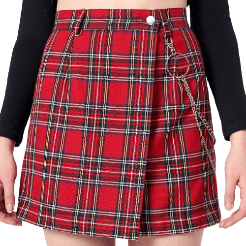 Jupe Tartan Rouge Vintage