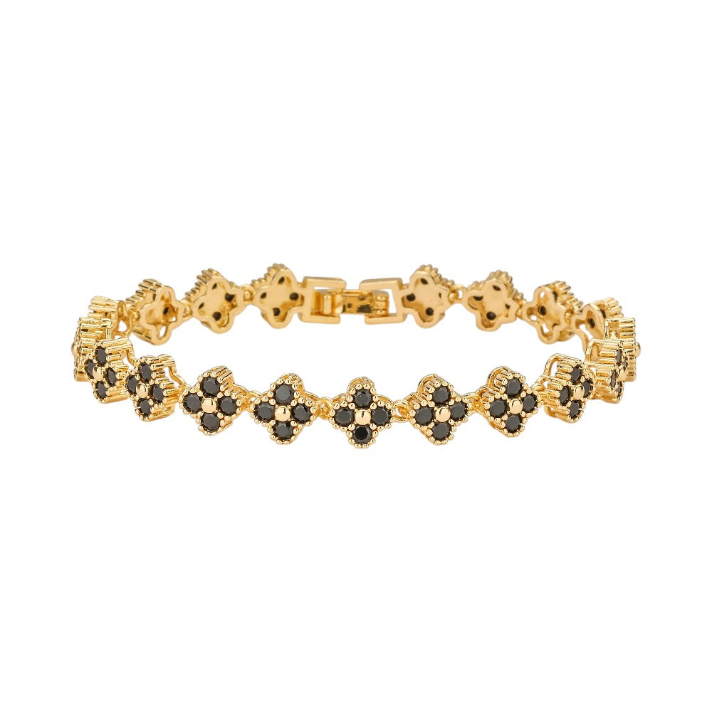 Bracelet Trèfle Doré Vintage