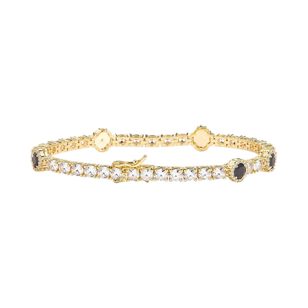 Bracelet Trèfle Zircon Luxe Femme