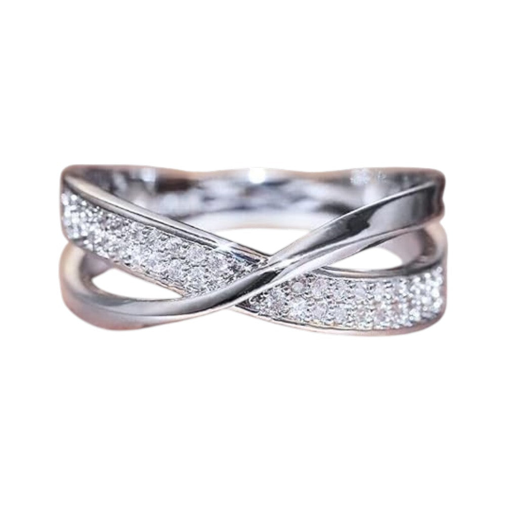 Bague Vintage Or Blanc