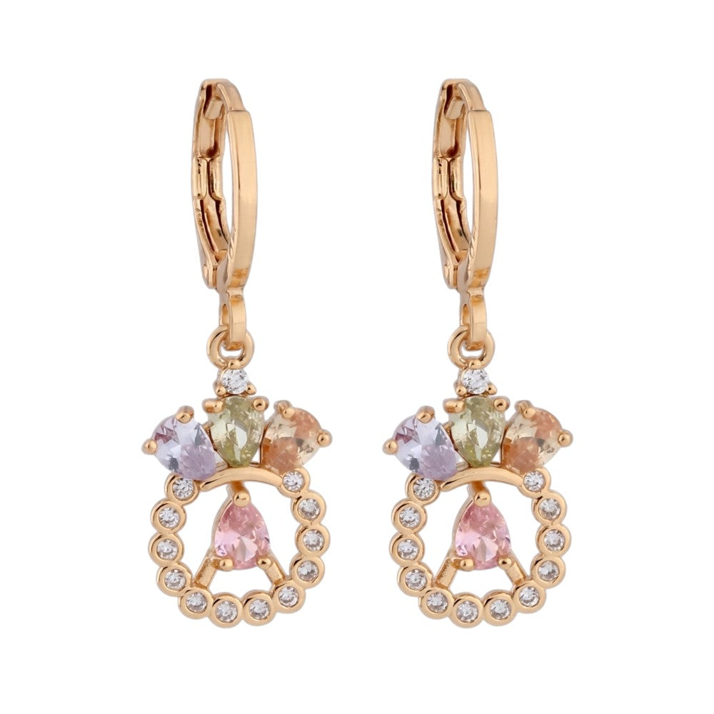 Boucles d'Oreilles Cristaux Vintage