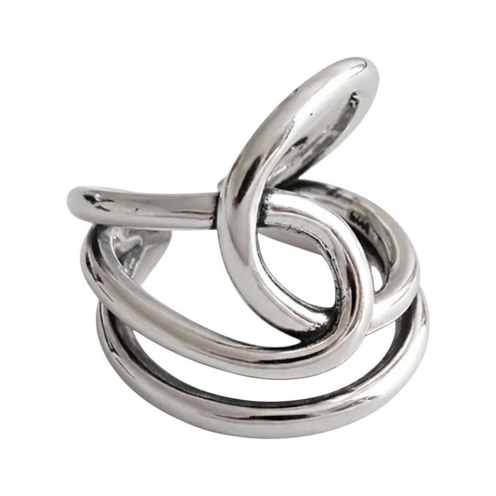 Bague Spirale Entrelacée Vintage